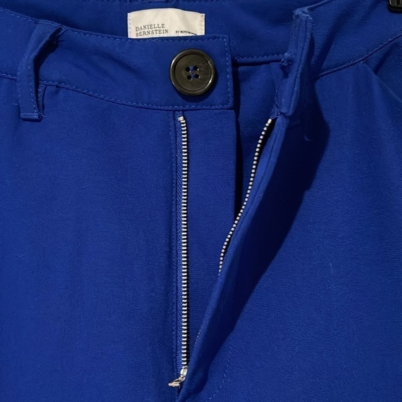 DANIELLE BERNSTEIN BY MEWOREWHAT HIGH RISE WIDE LEG TROUSERS CORAL BLUE SIZE 00 - Picture 5 of 14